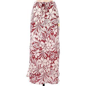 NWT Summersalt The Silky Slip Skirt Botanical SMALL Tropical Floral MSRP $80